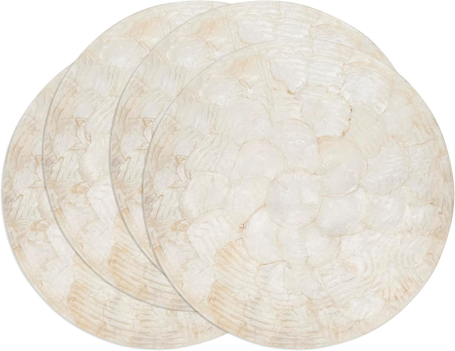 Wavy Capiz Ivory Placemats