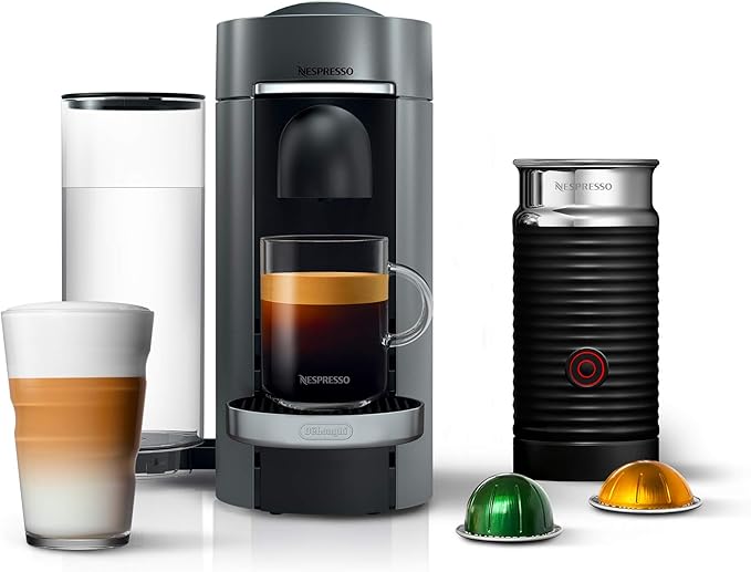 Nespresso Vertuo Plus Deluxe Coffee & Espresso Machine - Titan