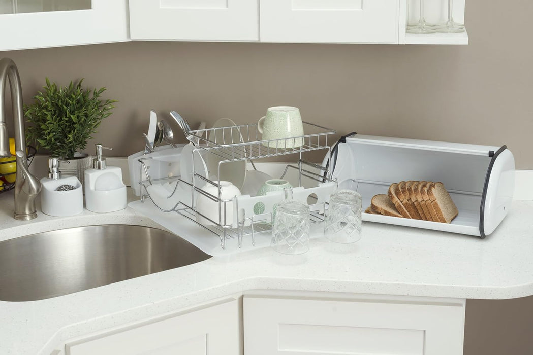 Dish/Sink Drainer Deluxe - White