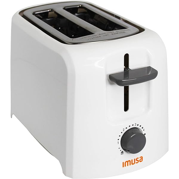 IMUSA 2-Slice White Toaster