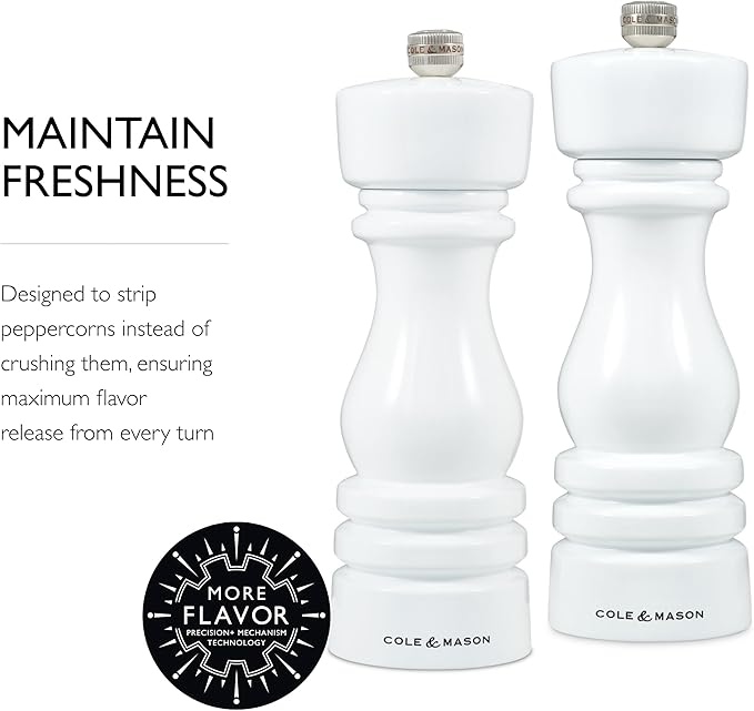 London White Gloss Salt & Pepper Mill