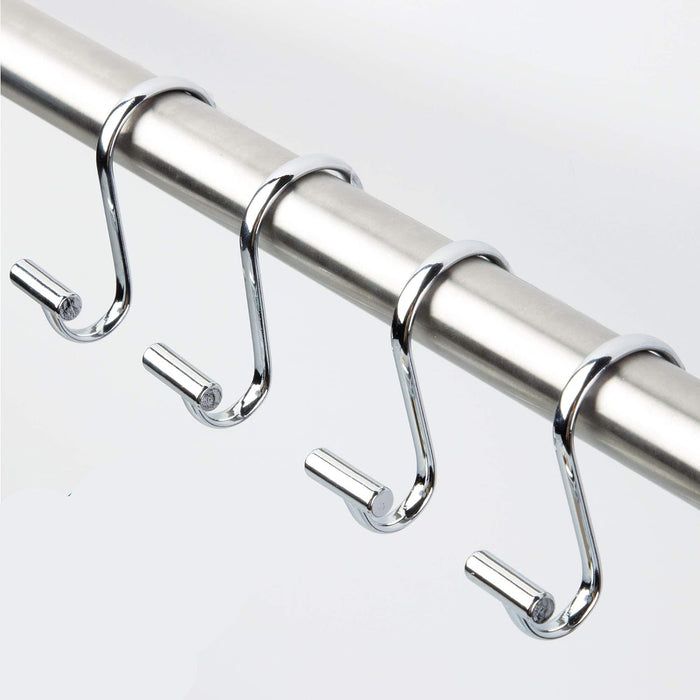 InterDesign Metal T-Bar Shower Curtain Hooks