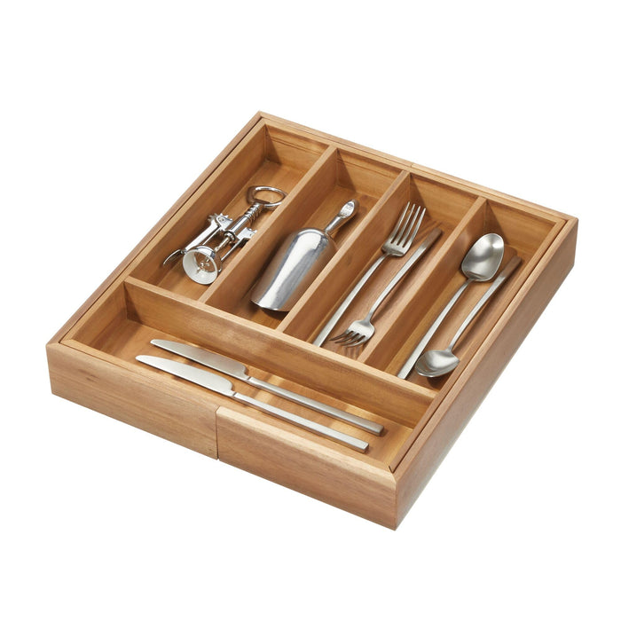 Acacia Expandable Cutlery Tray