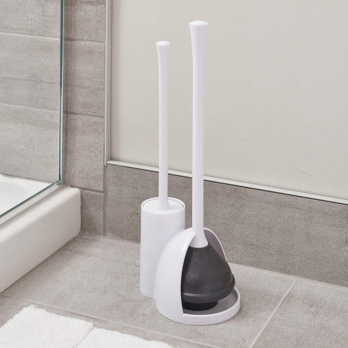 InterDesign Una Slim Bowl Brush And Plunger Set