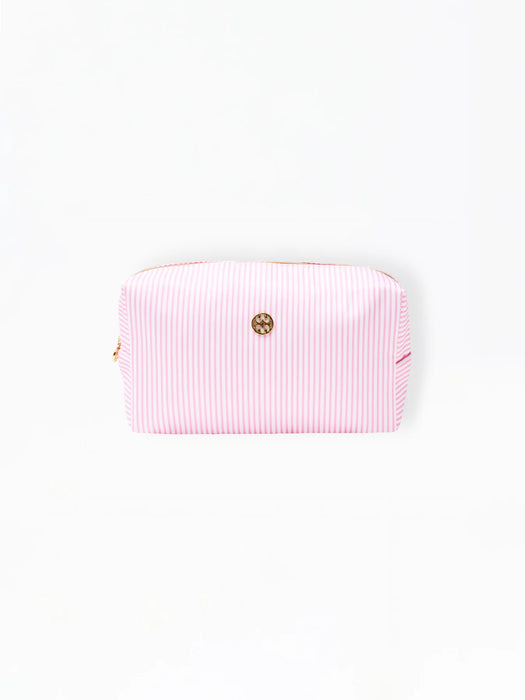 Lets Face It Pink Stripe Bag