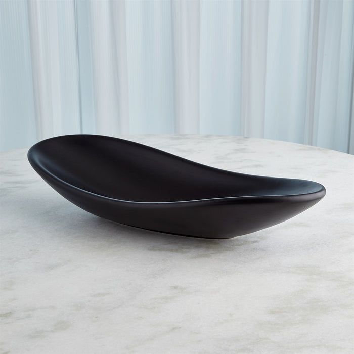 Oblong Platter Bowl - Matte Black