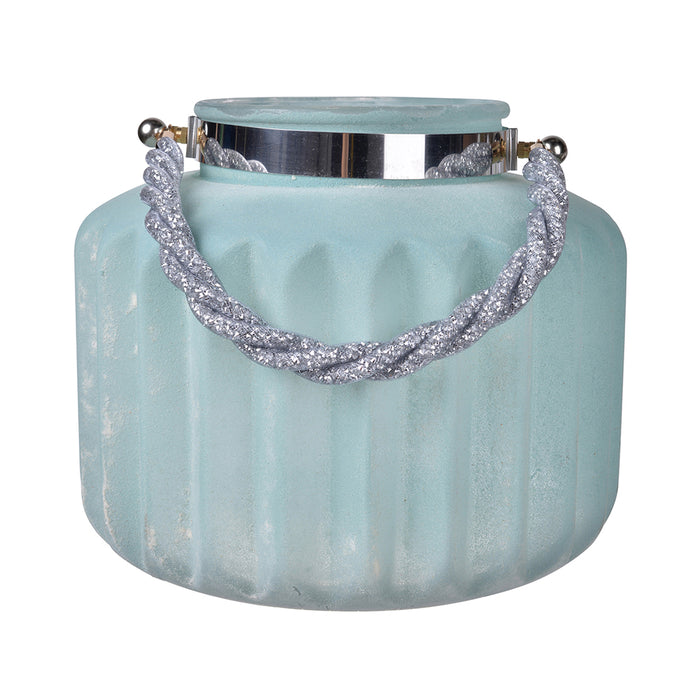Lula Frosted Vase - Turquoise