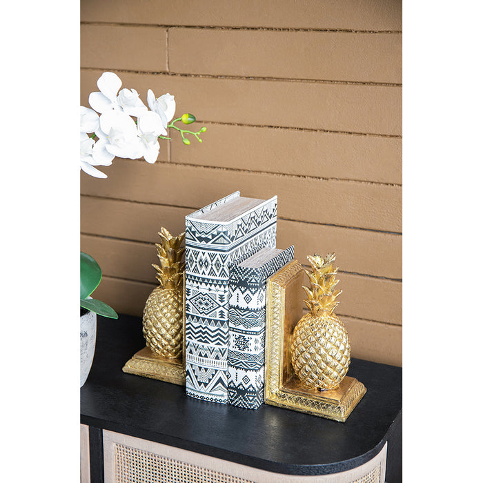 Resin Pineapple Bookends