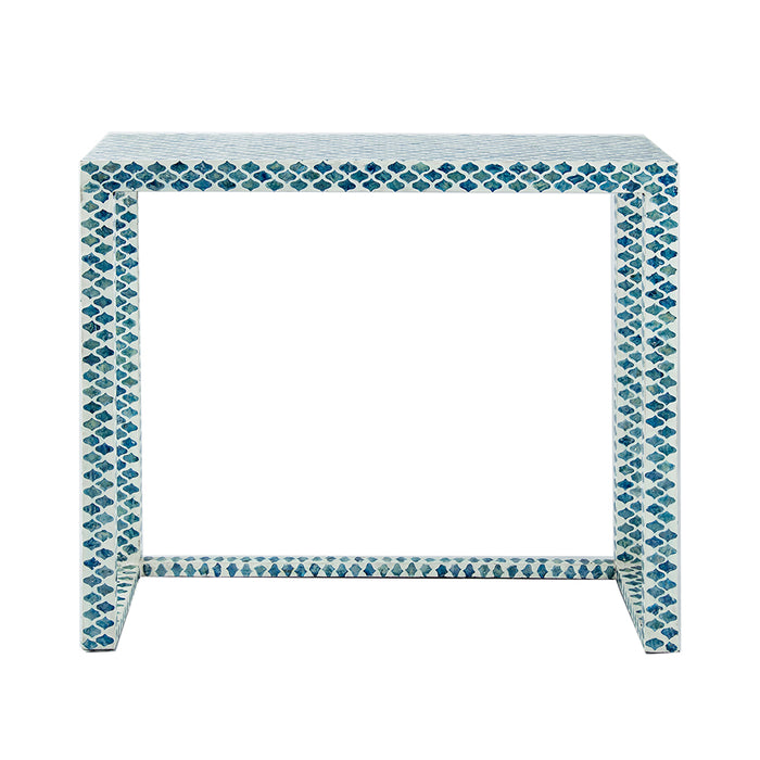 Blue Capiz Inlay Console