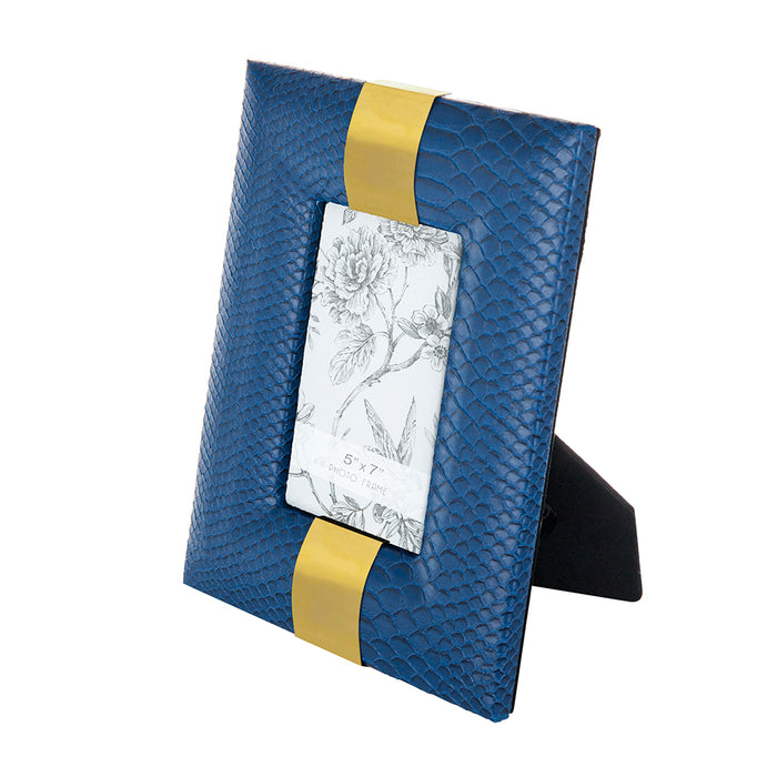 Navy w/Gold Photo Frame