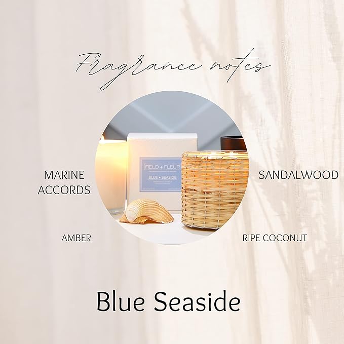 Blue Seaside 2-Wick Candle