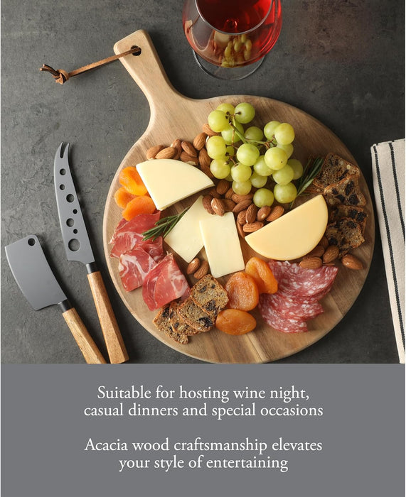 3pc. Charcuterie Serving Board w/Knives Set