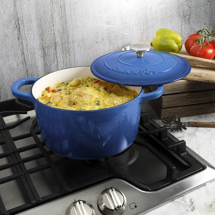 Crock Pot Artisan 5Qt. Dutch Oven w/Lid - Blue