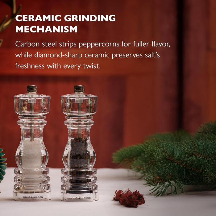 London Acrylic Salt & Pepper Mill Set