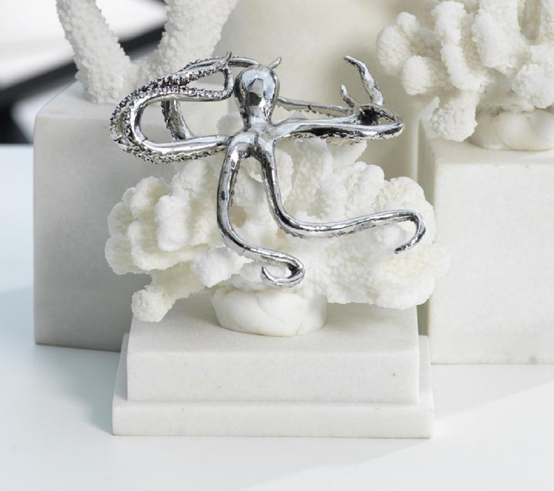 Decorative Silver Octopus