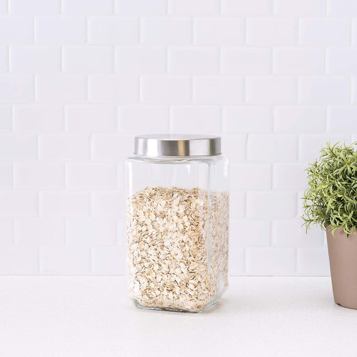 Square Glass Jar / Canister
