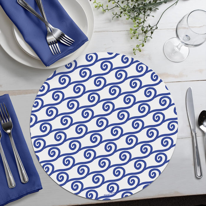 Waves Round Placemat