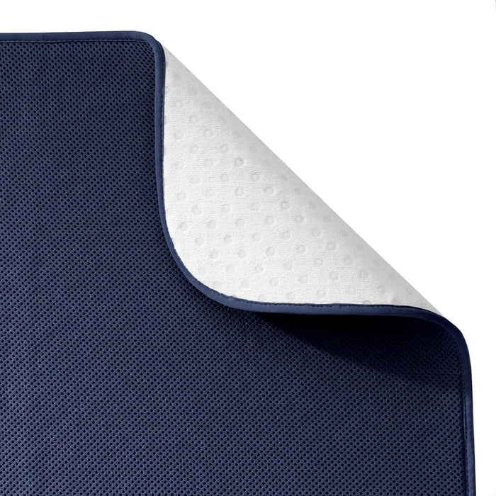 InterDesign iDry Bath Mat - Navy