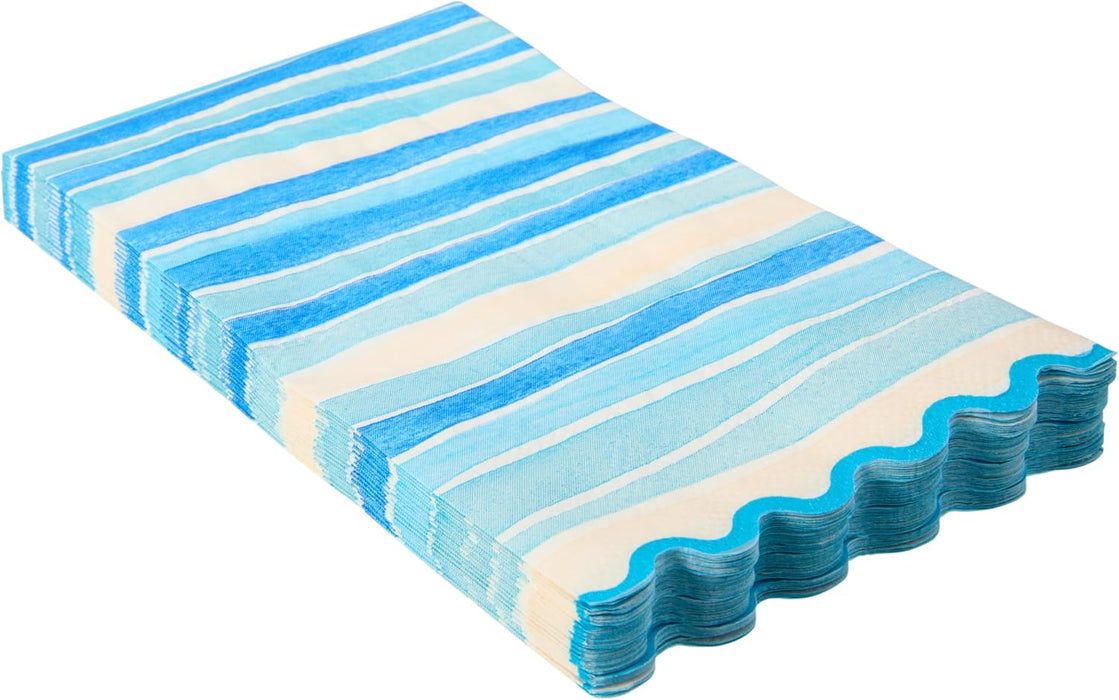 16pk. Watercolor Coastal Dinner Napkin