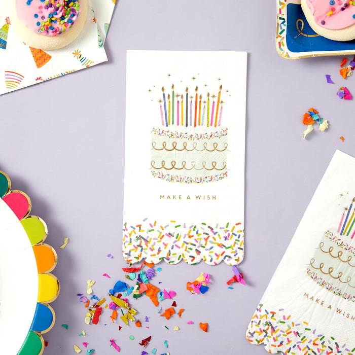 16pk. Sprinkle Birthday Dinner Napkin