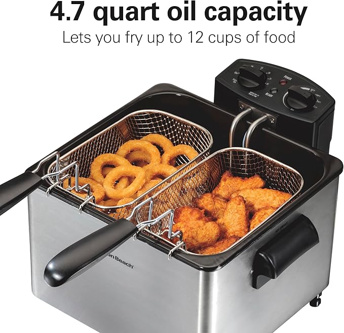 2 basket deep fryer