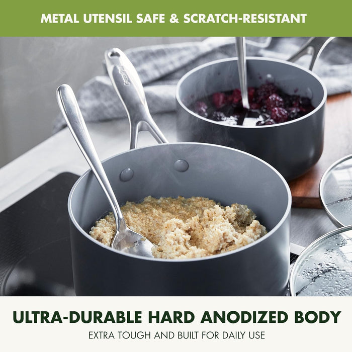 Valencia Pro Hard Anodized Induction 2Qt. Saucepan