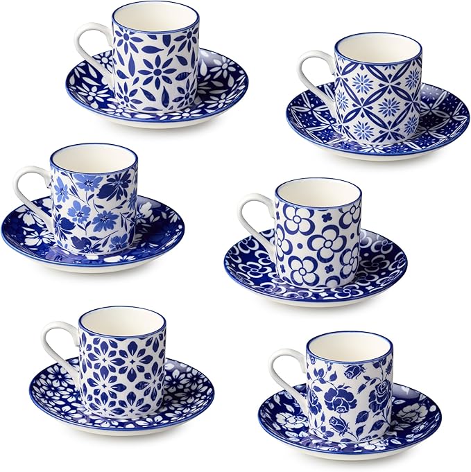 Madison Espresso Cup & Saucer - Assorted