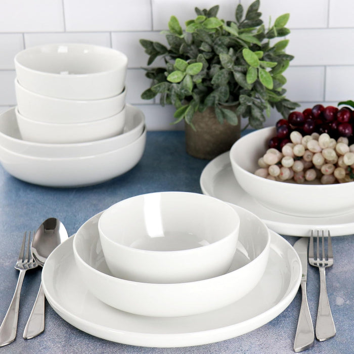 Avisala 12pc. Double Bowl Dinnerware Set