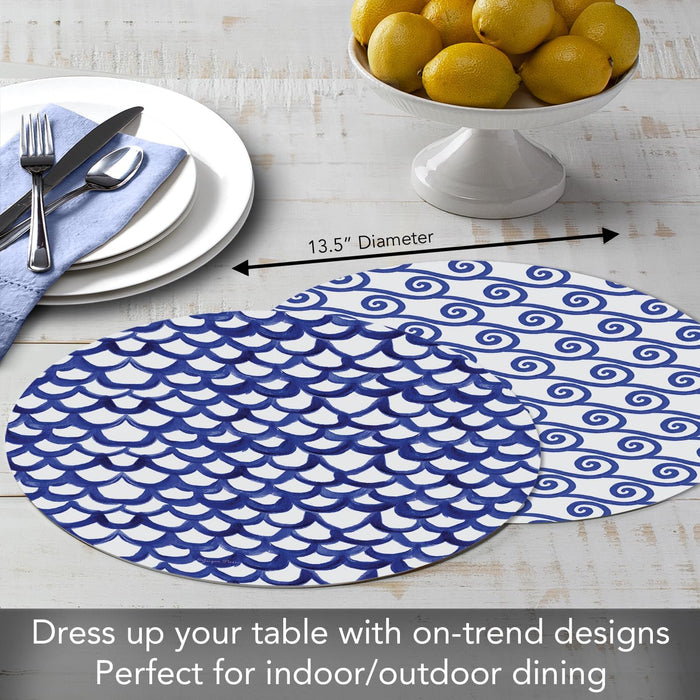 Waves Round Placemat