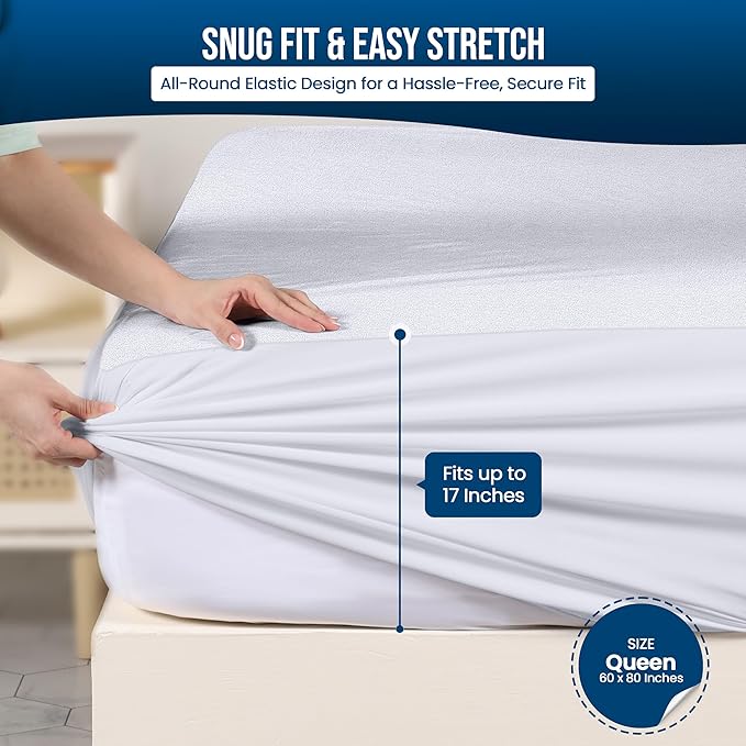 Utopia Bedding Waterproof Mattress Protector