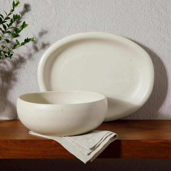 Bloomhouse Clay 2pc. Serving Platter & Bowl Set
