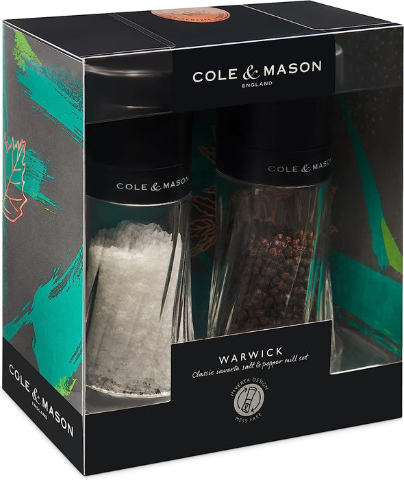 Cole & Mason Warwick Inverta Salt & Pepper Mill Gift Set, Acrylic