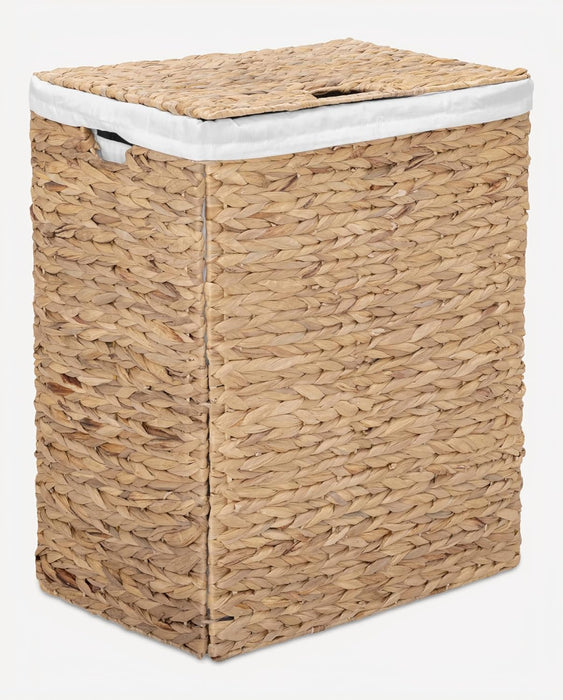 Handwoven Water Hyacinth Laundry Basket