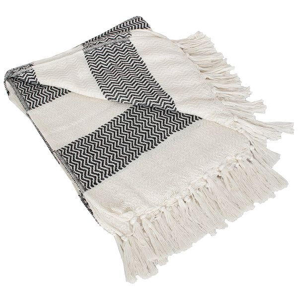 Black Indoor Outdoor Throw