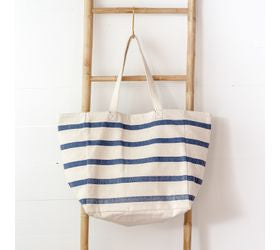 Blue Stripe Beach Bag