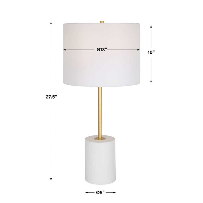 White and Gold Table Lamp