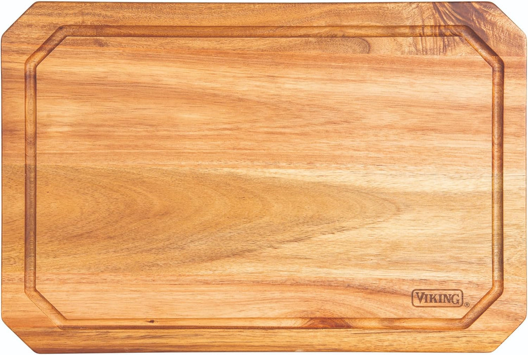 Viking Acacia Carving Board w/Juice Groove