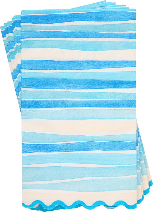 16pk. Watercolor Coastal Dinner Napkin