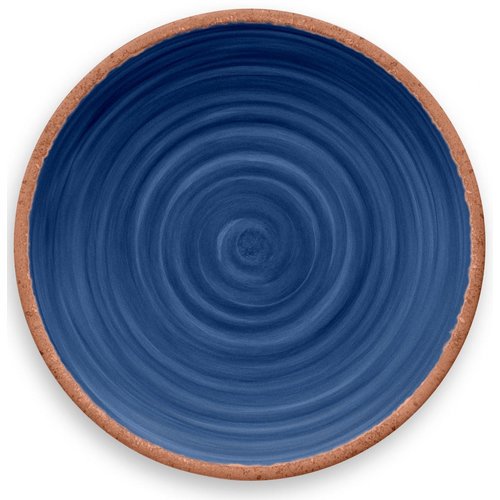 Rustic Swirl Dinner Plate - Indigo