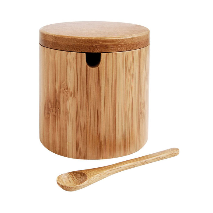 Helen's Asian Kitchen Salt Box With Lid And Spoon