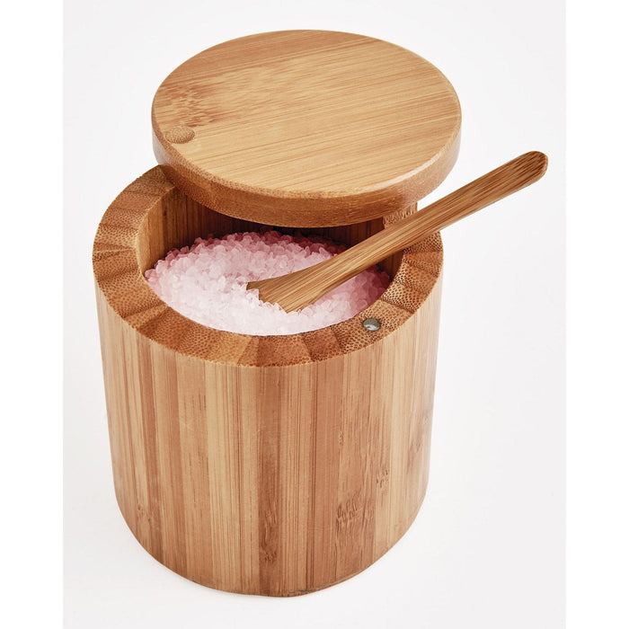 Helen's Asian Kitchen Salt Box With Lid And Spoon
