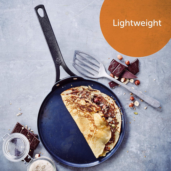 10" Black Steel Crepe Pan