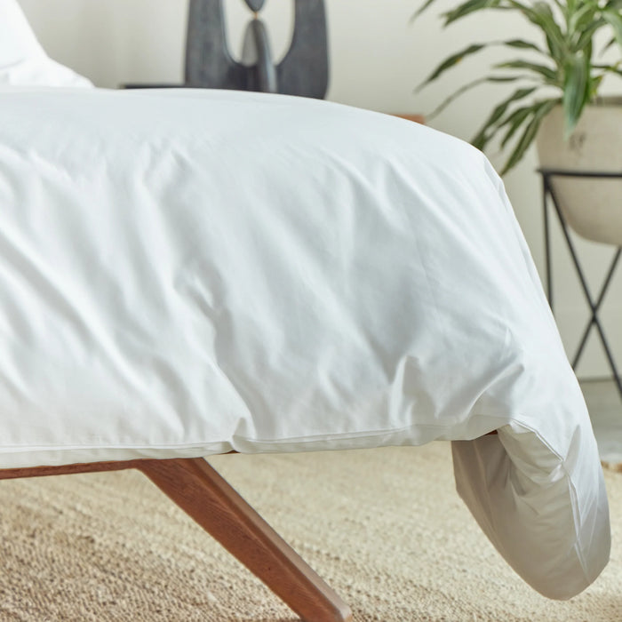 White Percale Queen Duvet