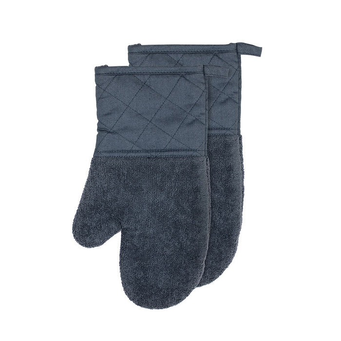 Solid Pantry Oven Mitts - Stone Blue
