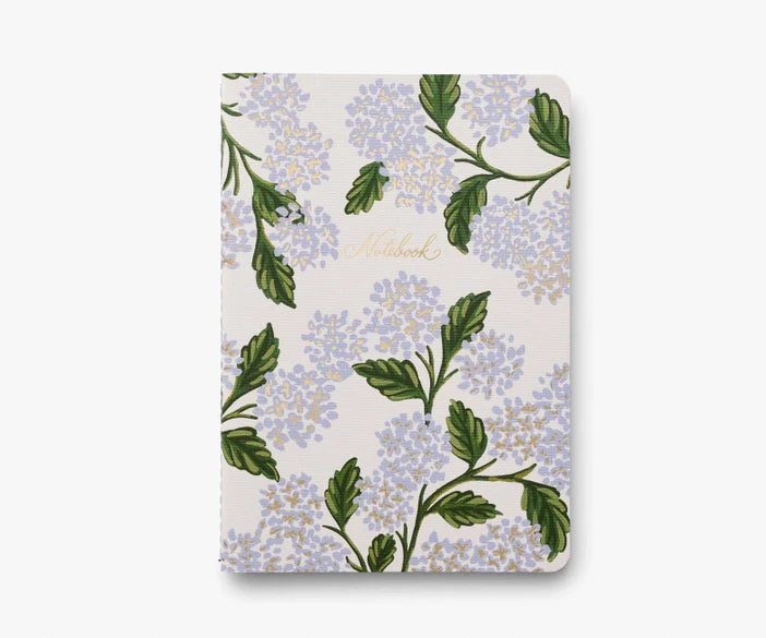 Set Of 3 Hydrangea Notebooks - Assorted