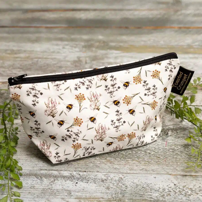 Bee & Honeysuckle Makeup Bag - Pure