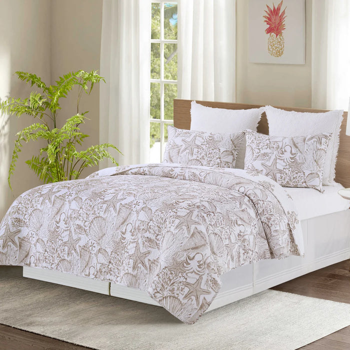 Barley Coast Shells Quilt Set