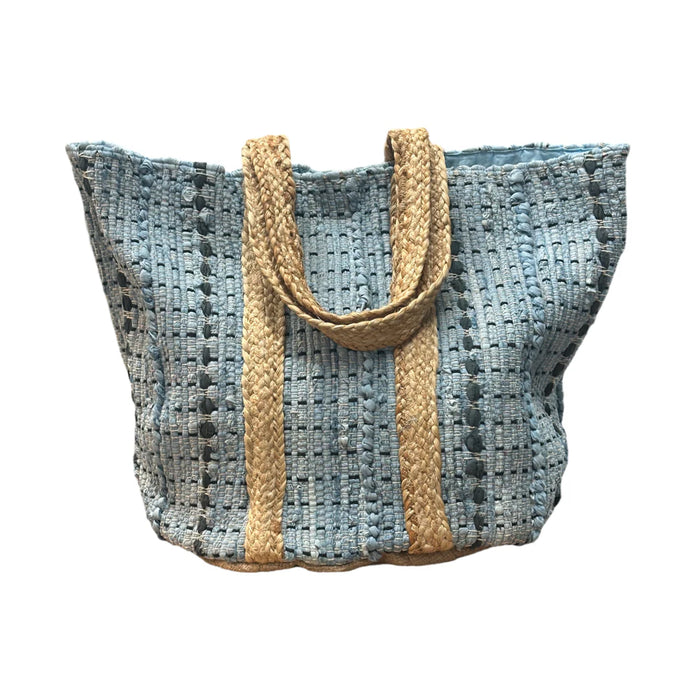 Recycled Cotton Tote Bag w/Jute Handles