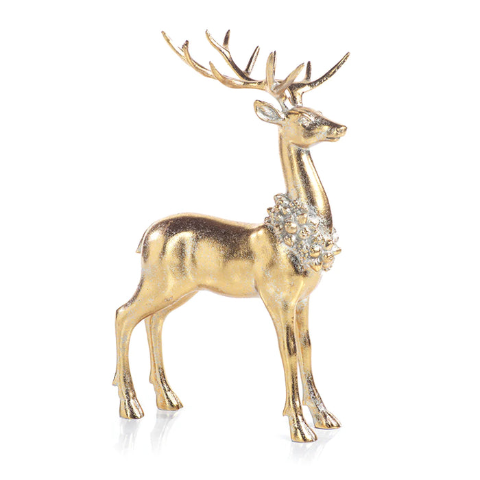 Large Deer With Ornamental Wreath
