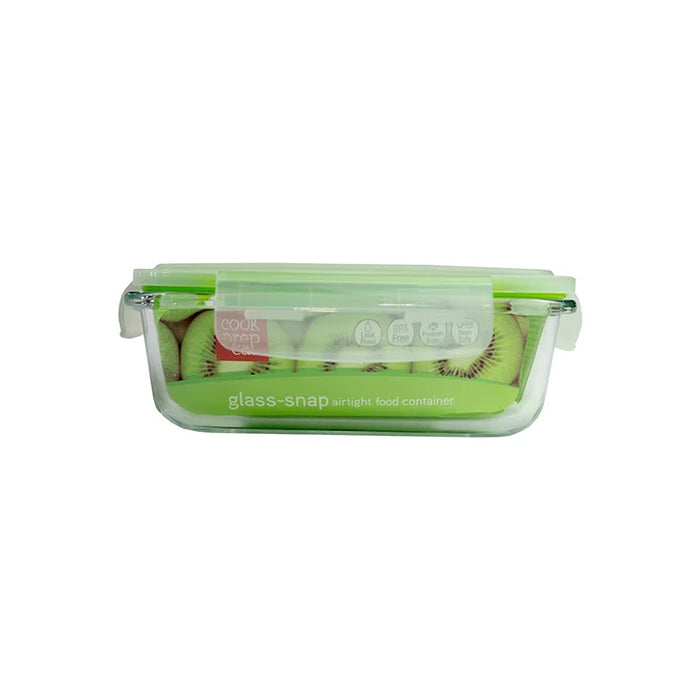 Snap-Tight Rectangle Glass Container